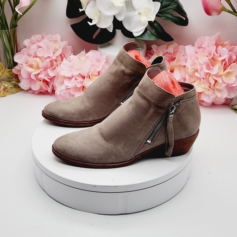 Sam Edelman Packer Ankle Booties In Putty Size 6.5